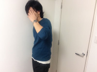 時計を見せてる写メ