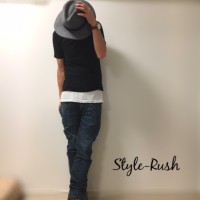 王道Aラインのノームコアコーデスナップ写真