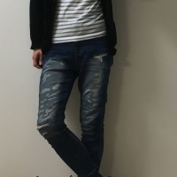 ジョガーパンツのスナップ写真