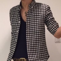 【スナップ写真】ギンガムチェックシャツ