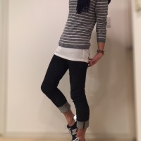 【スナップ写真】スプリングニットレイヤードスタイル