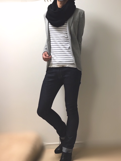 【スナップ写真】ジャケット×スキニー