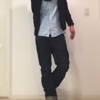 【スナップ写真】シャツ×スヌード