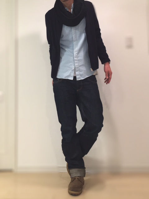 【スナップ写真】シャツ×スヌード