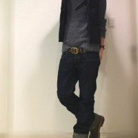 【スナップ写真】変形タートルニットセーター