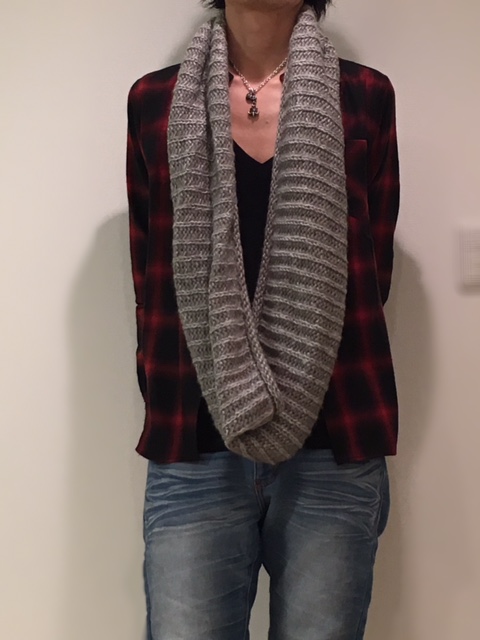 スヌード巻き方その1