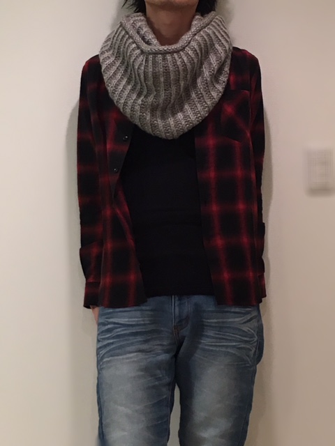 スヌード巻き方その3