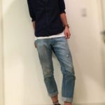 春コーディネート写メ